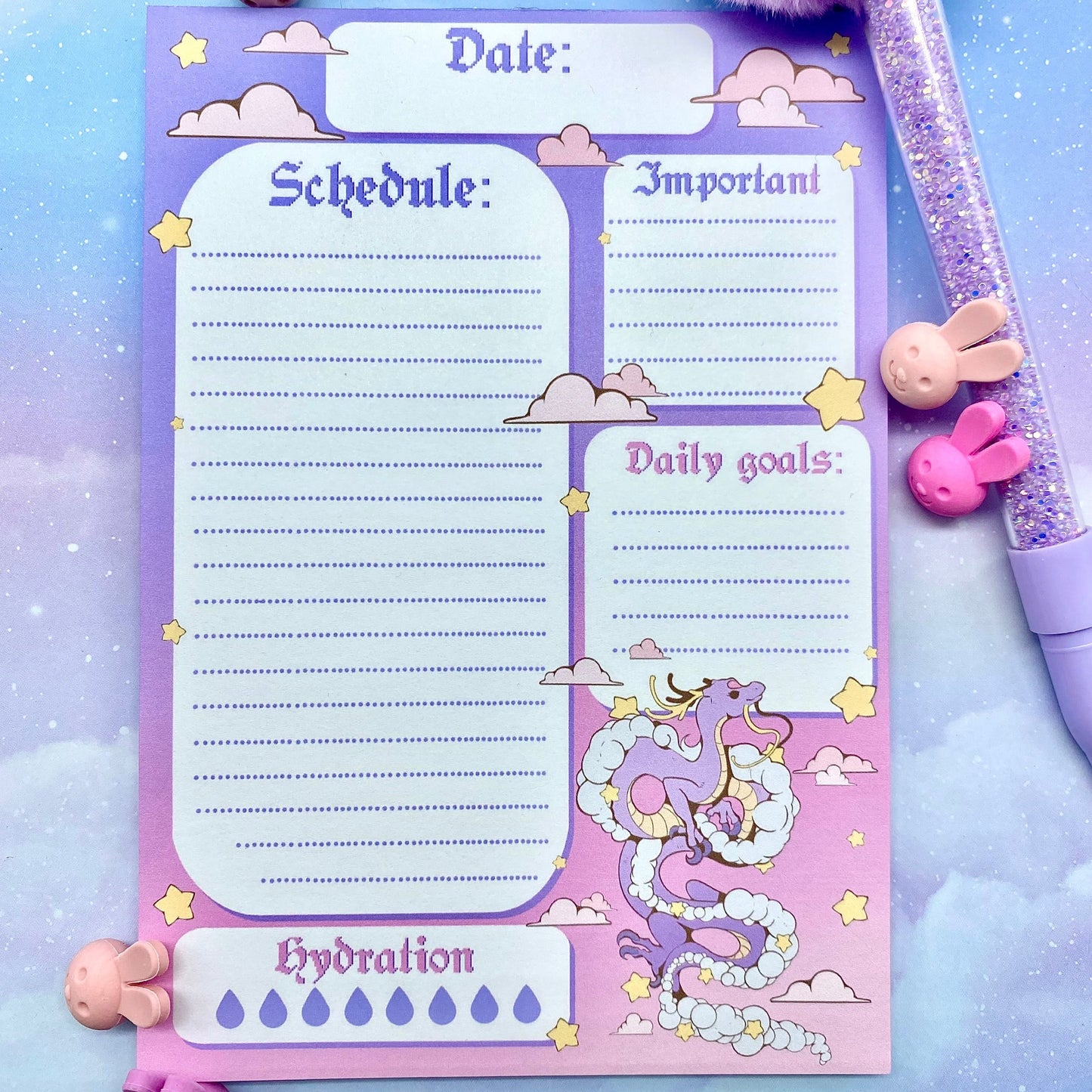 Dreamy Dragon Daily Planner