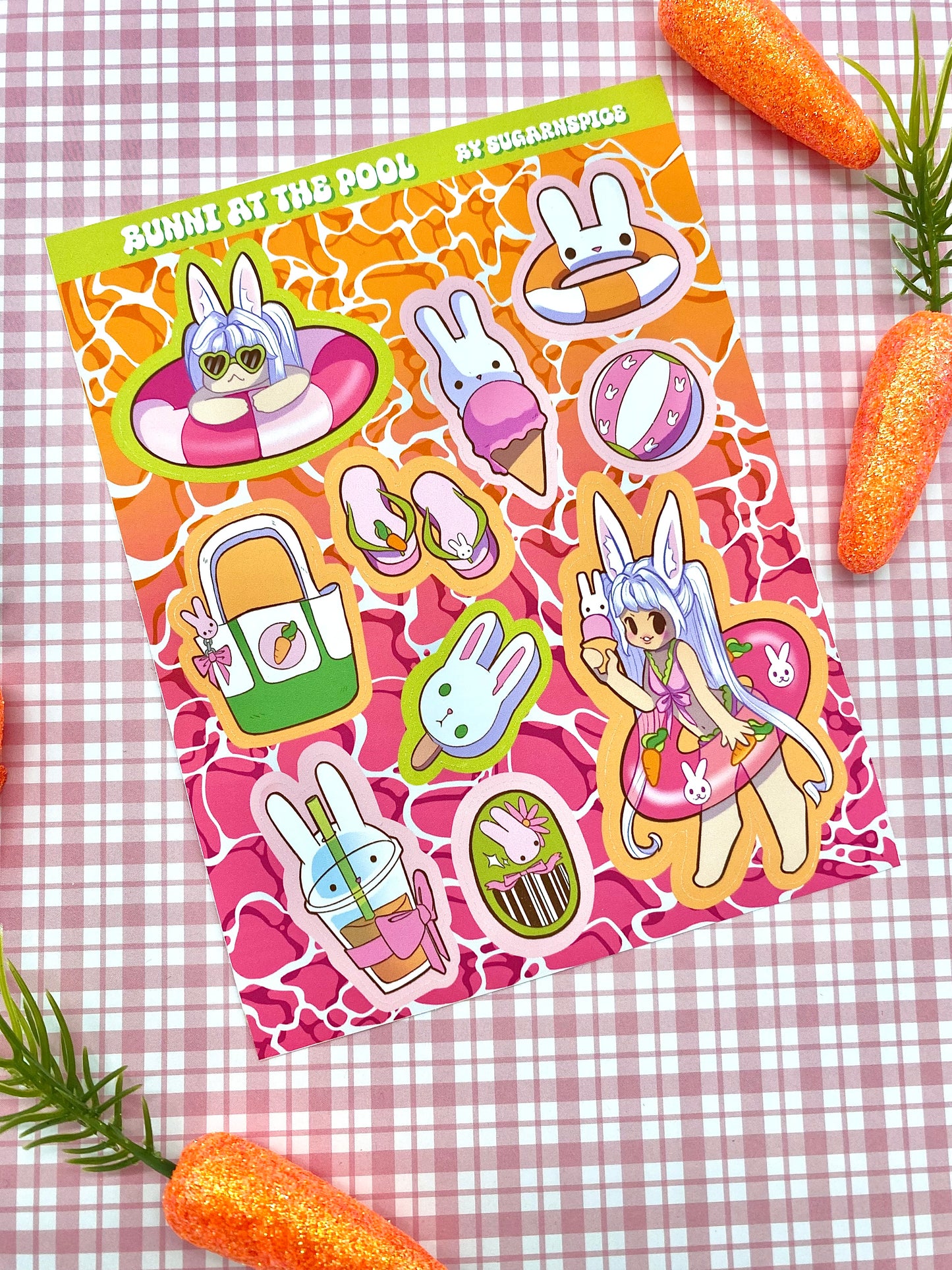 Bunni at the pool Bundle Stationery Giftset
