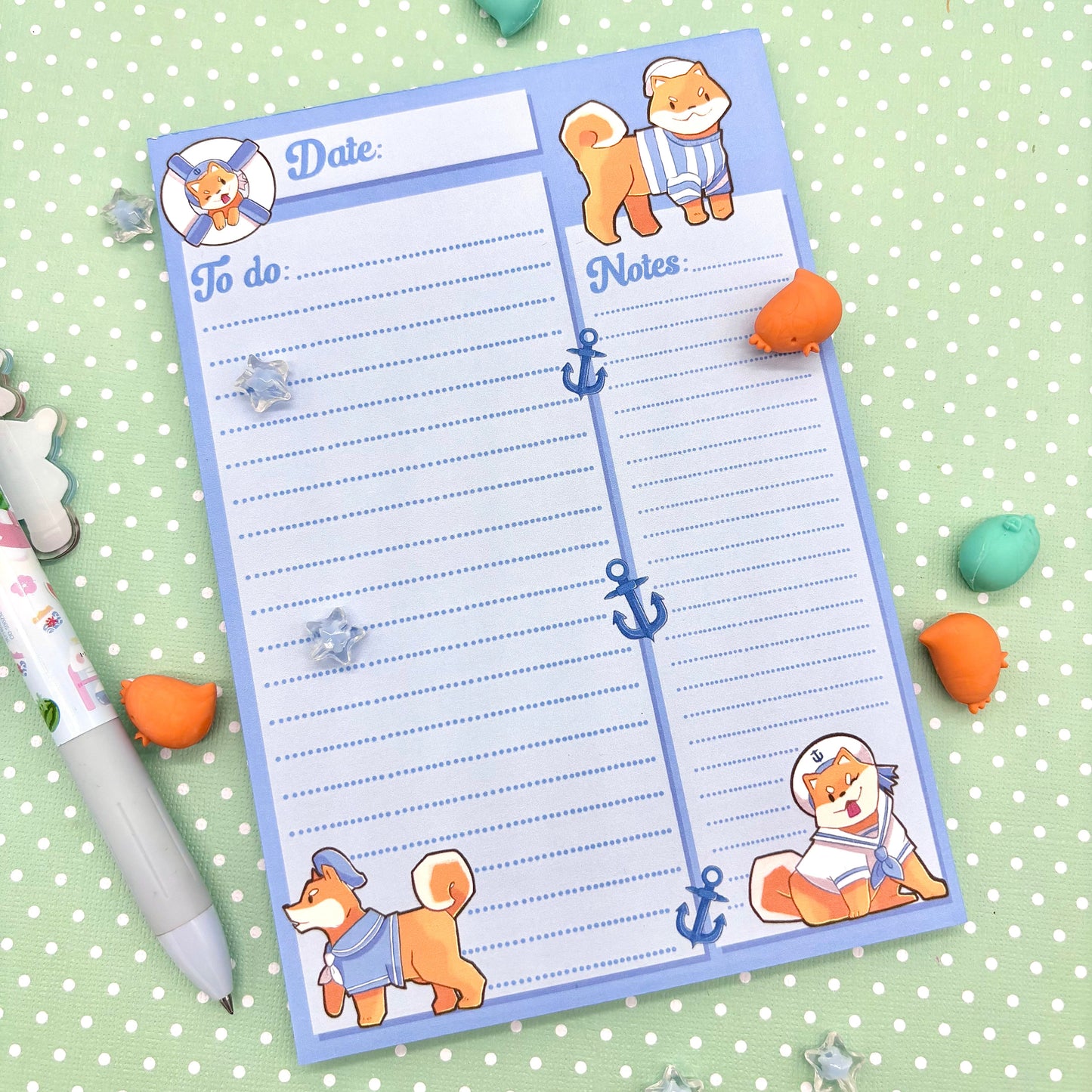 Shiba Inu Sailors Daily Planner