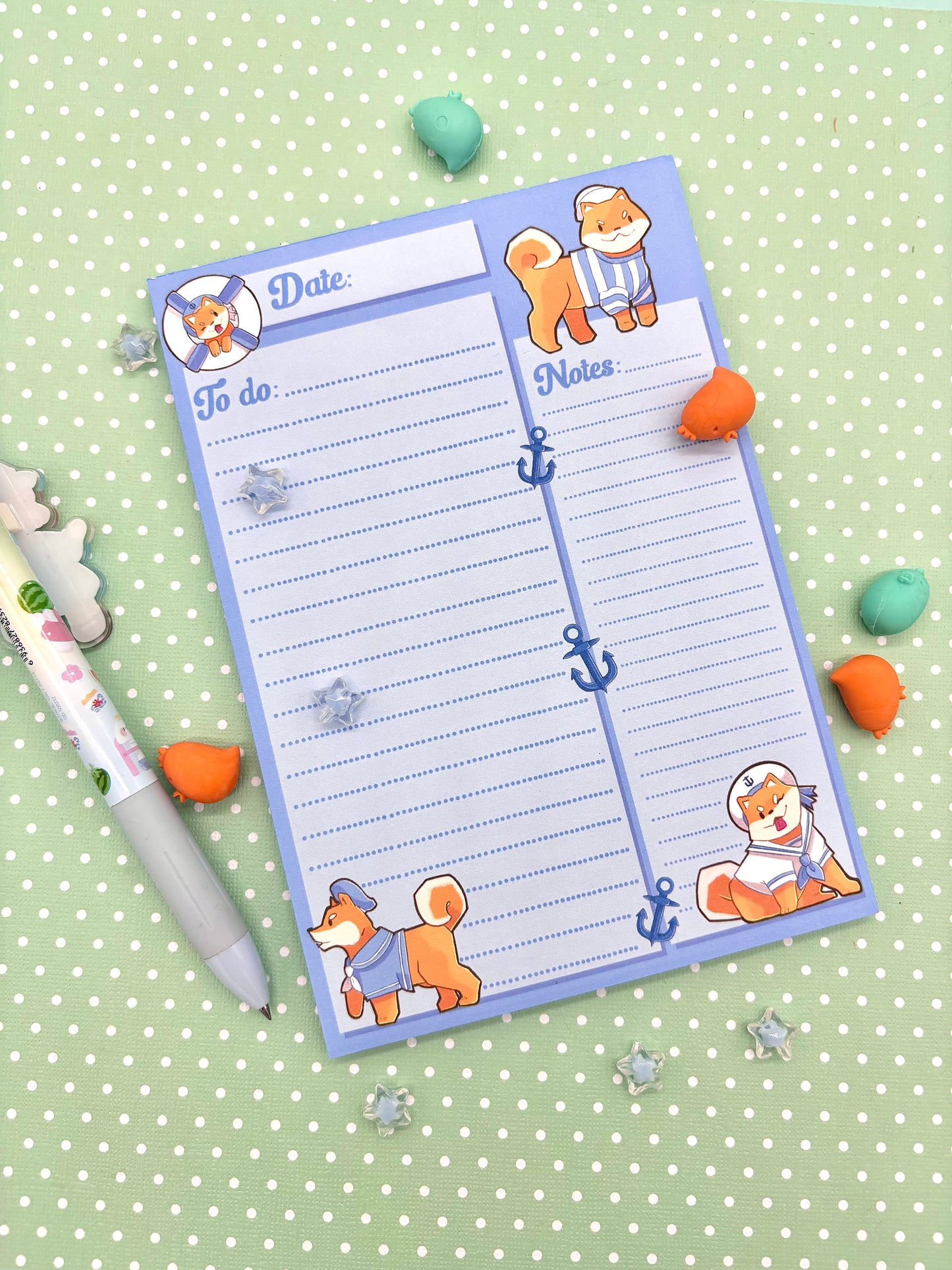 Shiba Inu Sailors Daily Planner