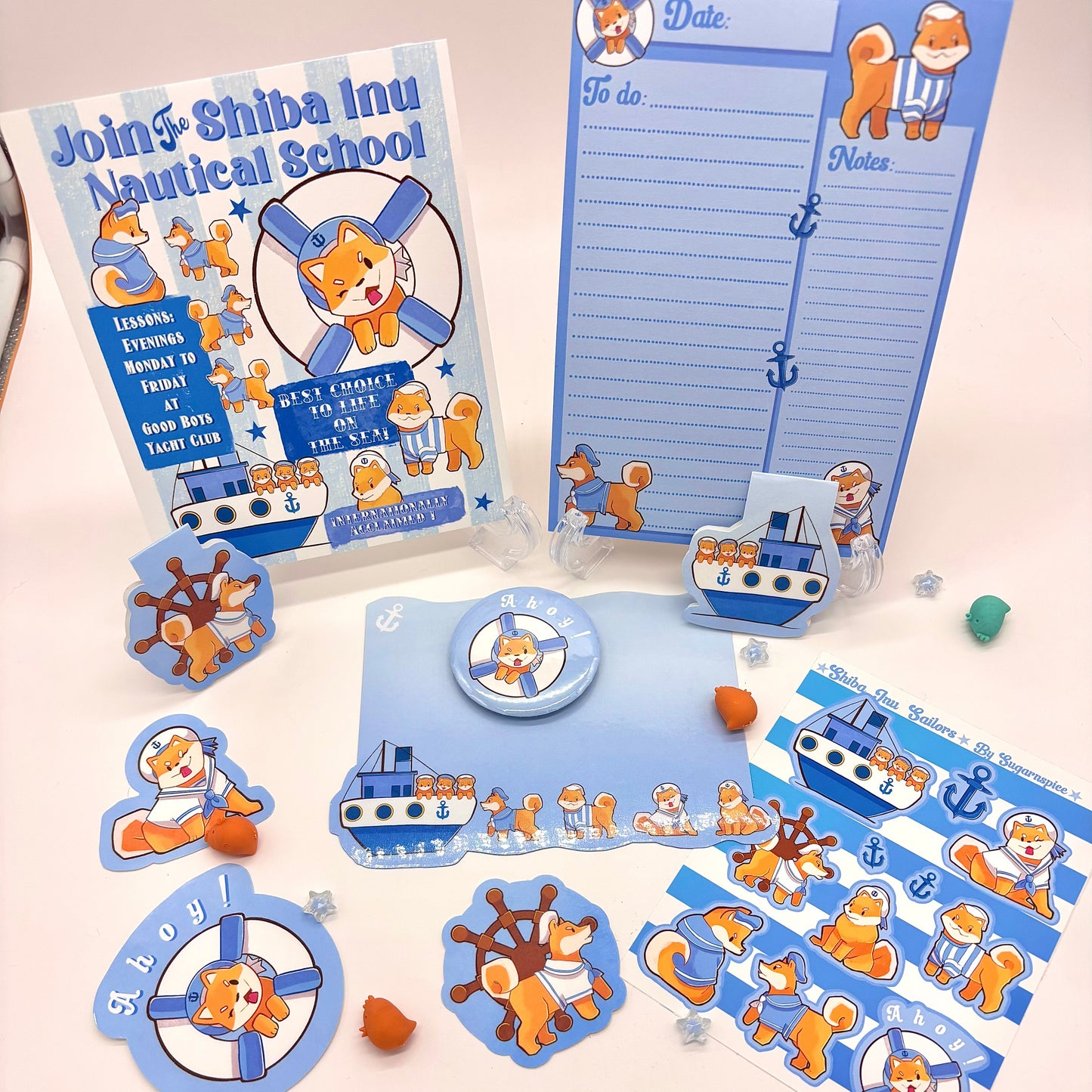 Shiba Inu Sailors Bundle Stationery Giftset