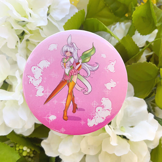 Magical Girl Bunni Button Pin