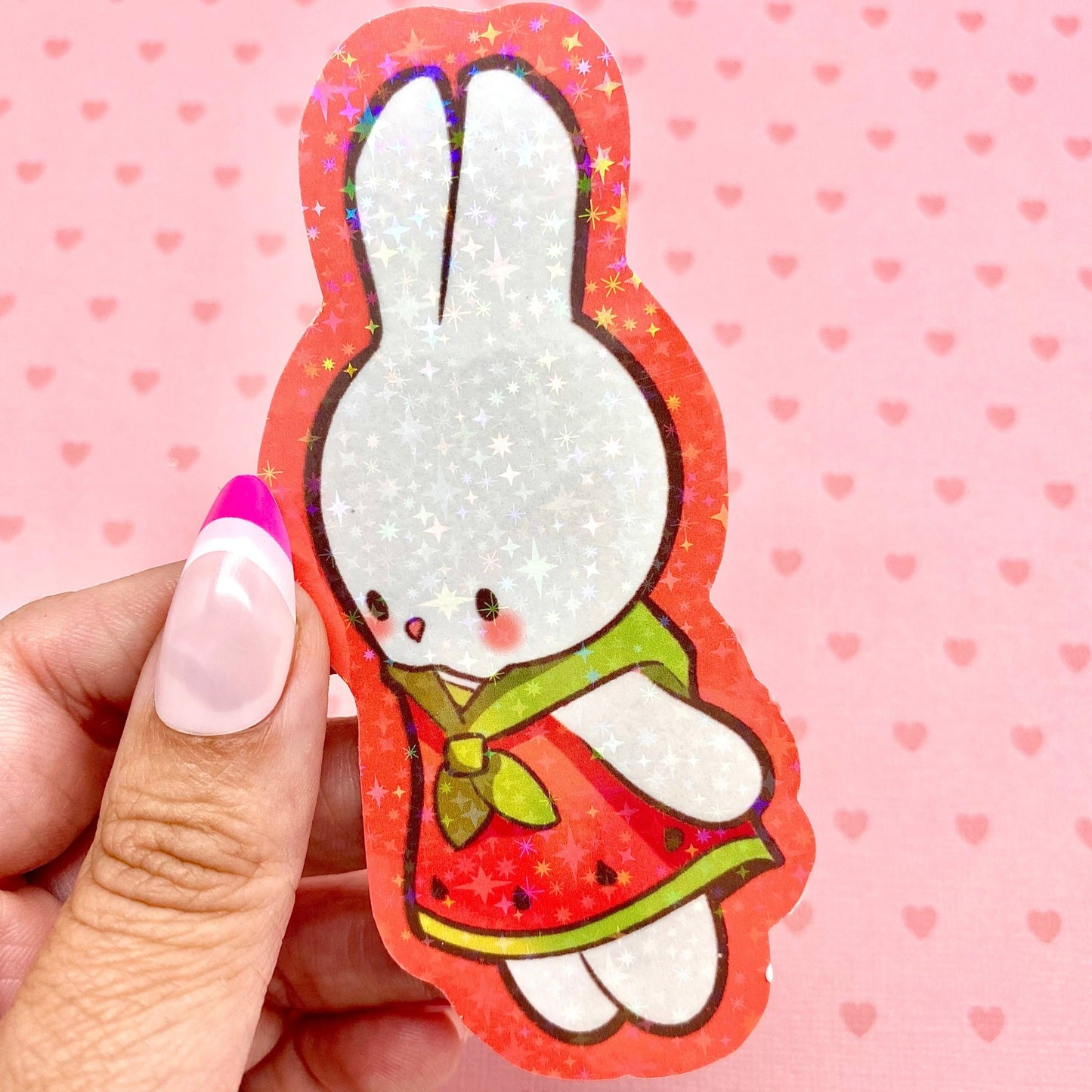 Watermelon Bunny Bookmark