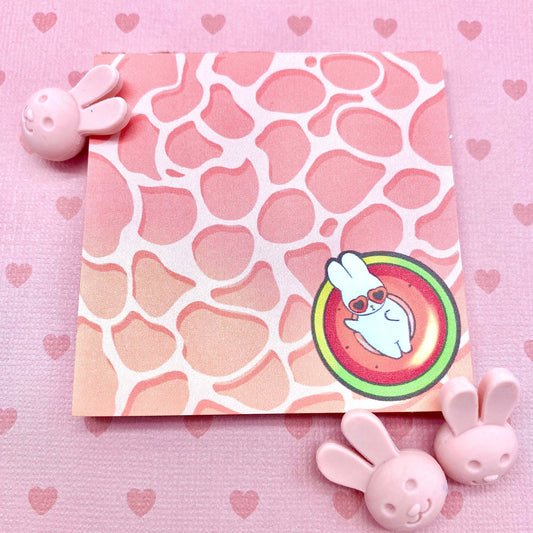 Watermelon Bunnies Memopad