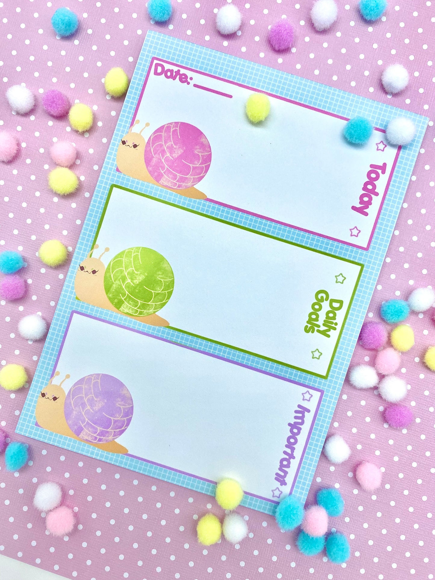 Concha Snails Daily Planner