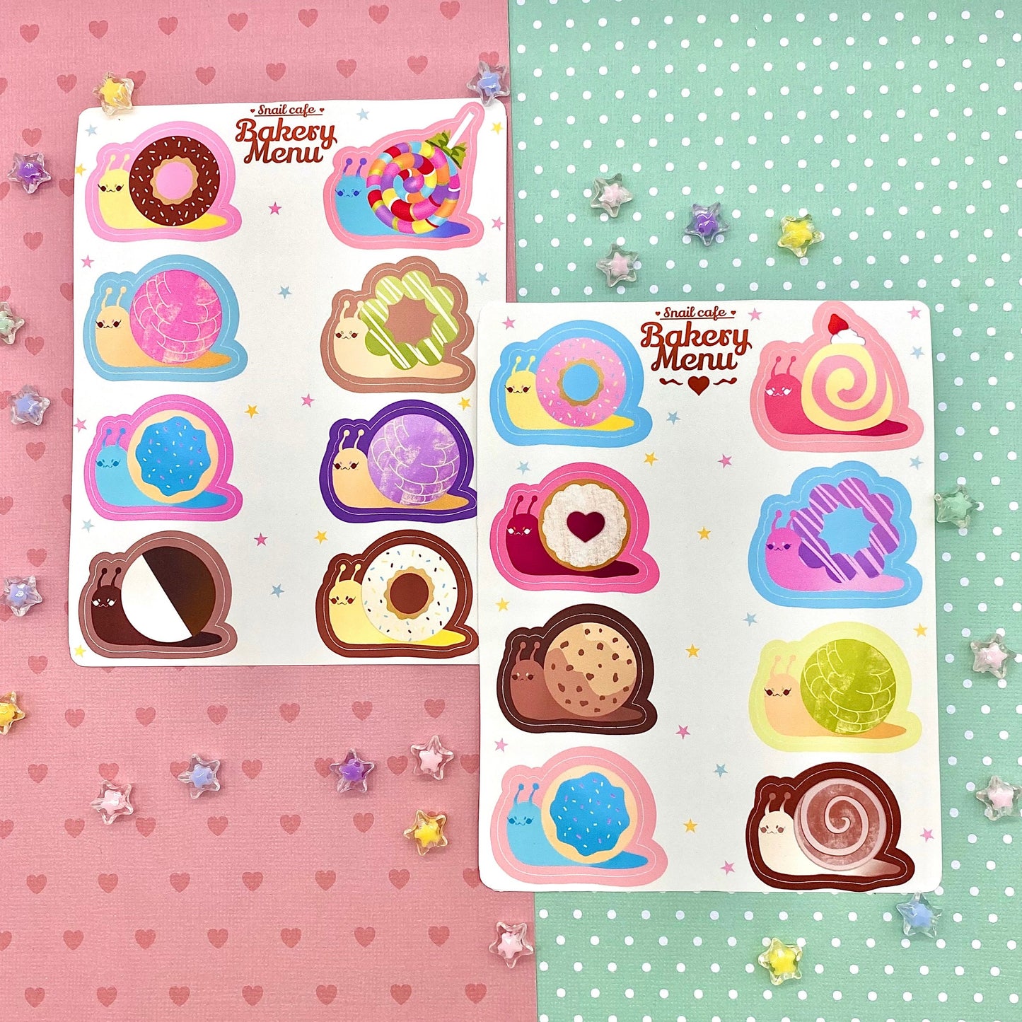 Snail Bakery Sticker Sheets