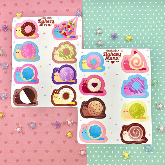 Snail Bakery Sticker Sheets
