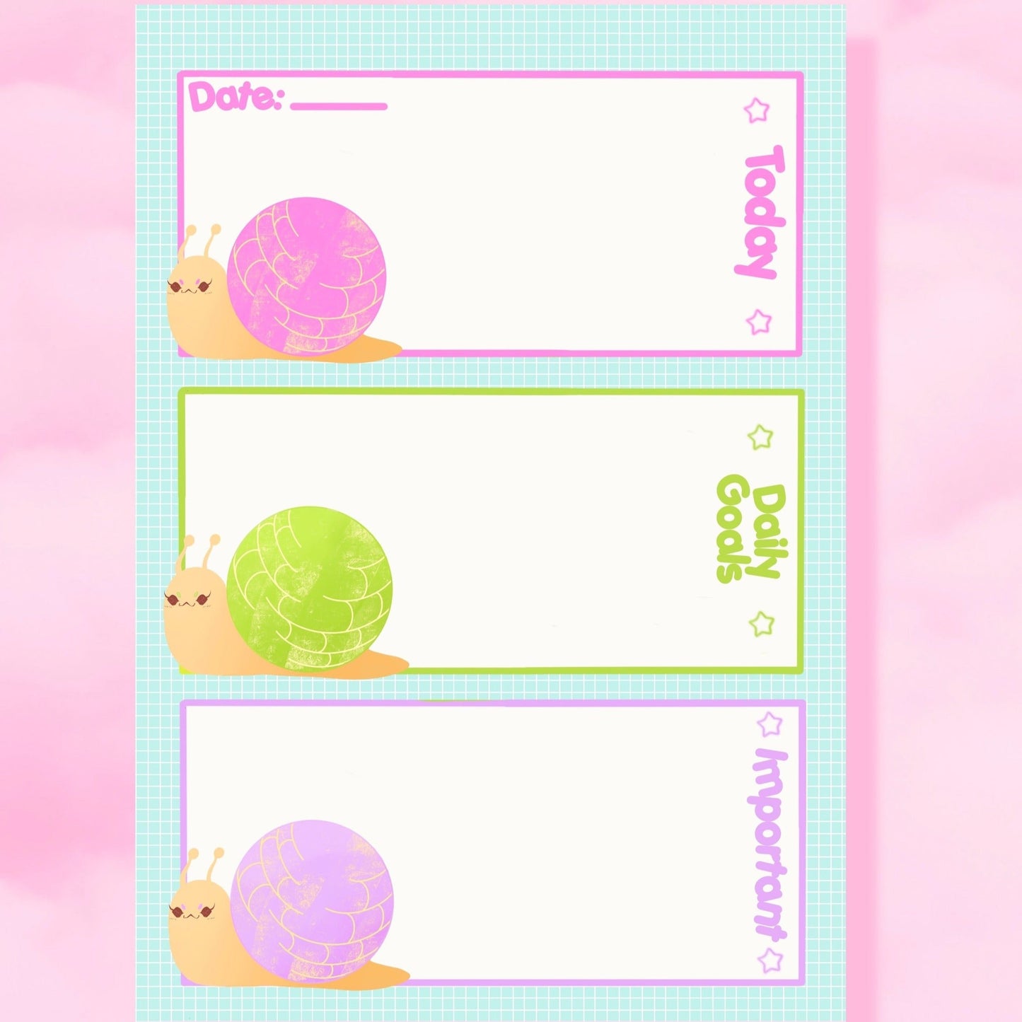 Concha Snails Daily Planner