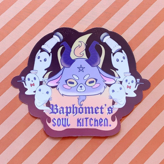 Baphomet's soul kitchen vinyl sticker