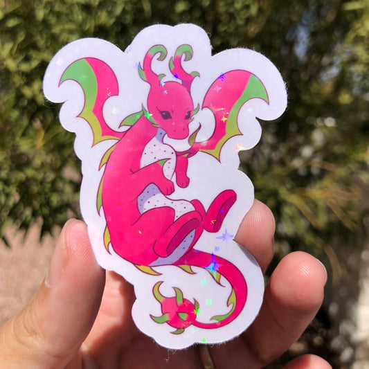 Dragonfruit vinyl sticker