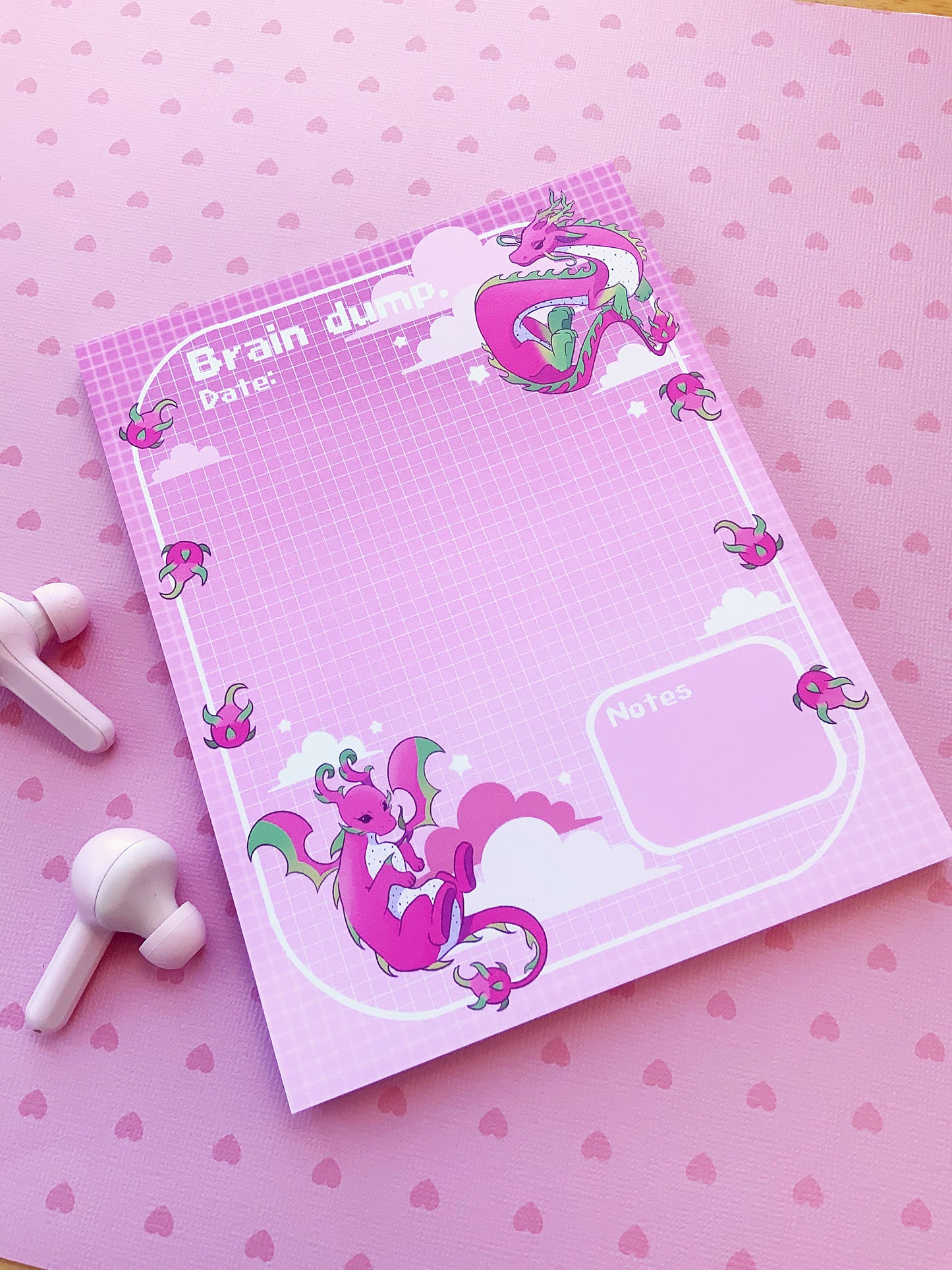 Dragon Fruit Large Notepad
