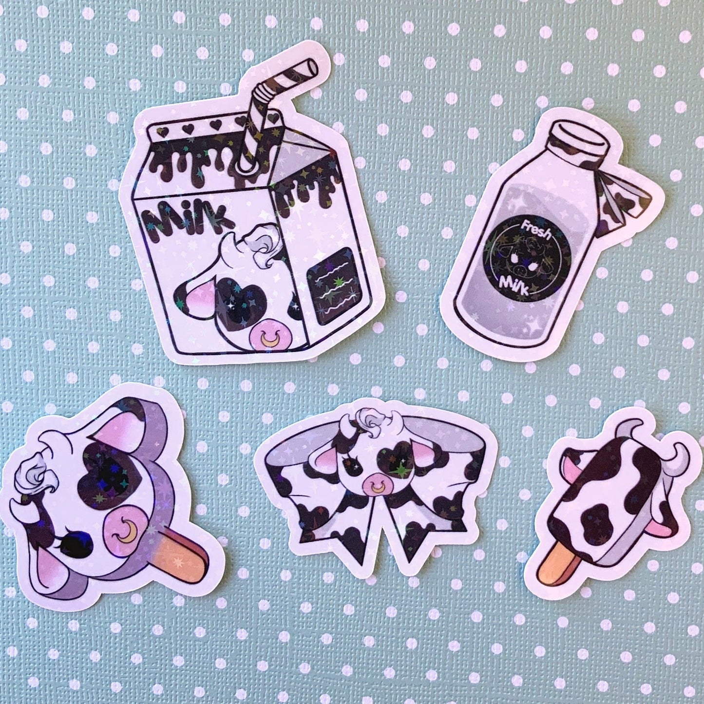 Moolisa vinyl sticker set of 5 laptop/decals available in 7 colors