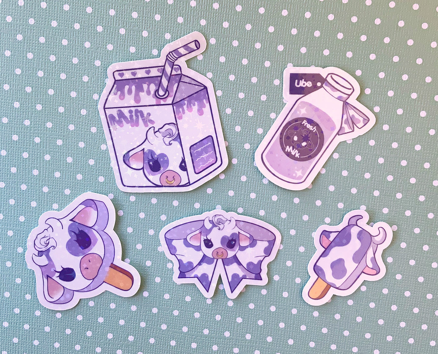 Moolisa vinyl sticker set of 5 laptop/decals available in 7 colors