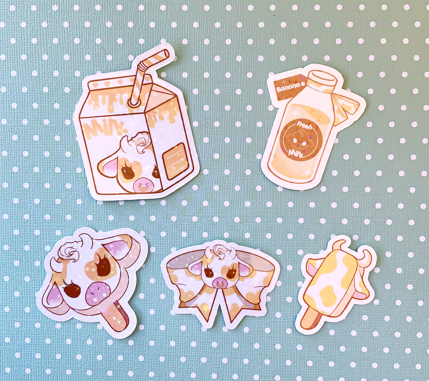 Moolisa vinyl sticker set of 5 laptop/decals available in 7 colors