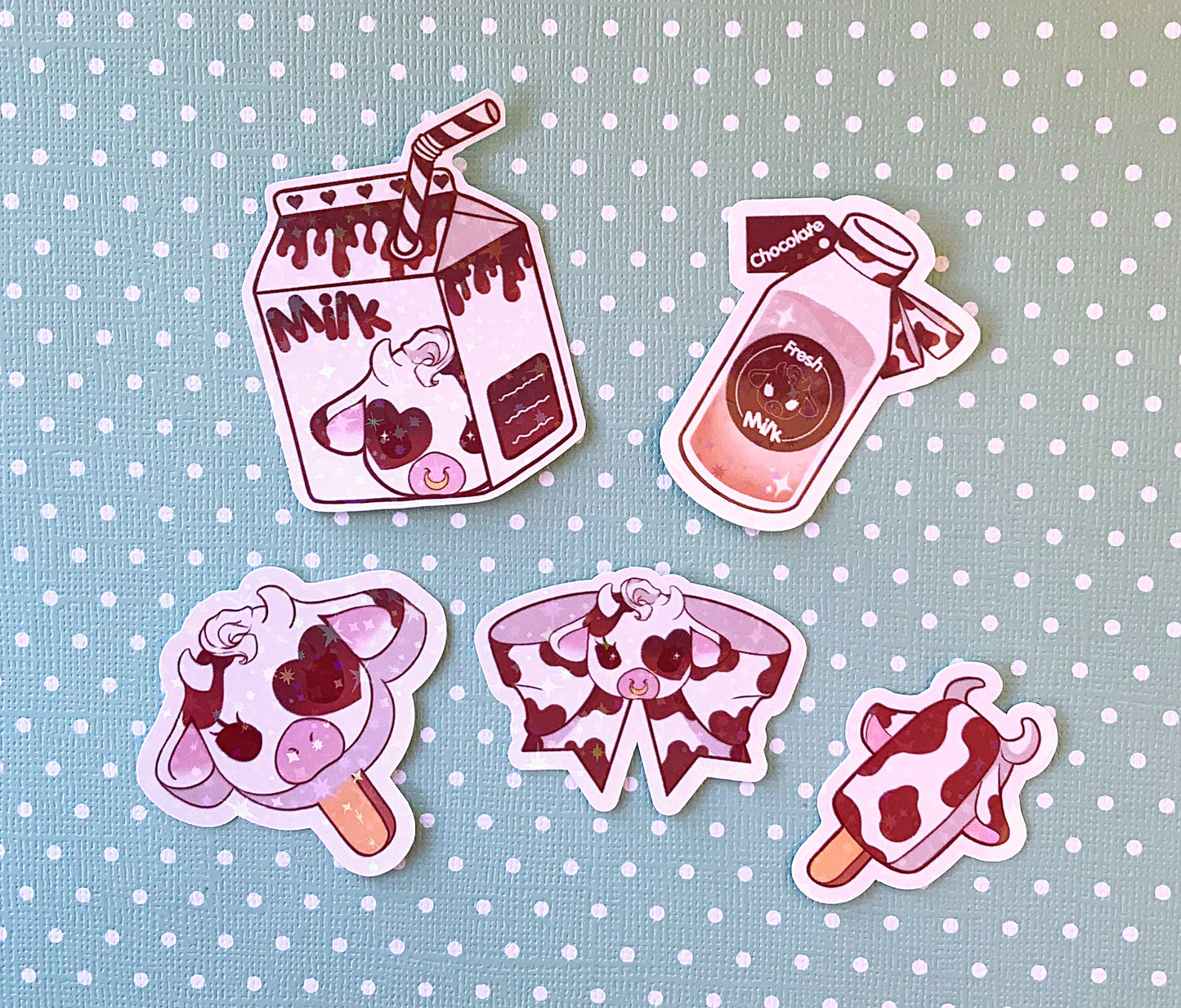 Moolisa vinyl sticker set of 5 laptop/decals available in 7 colors