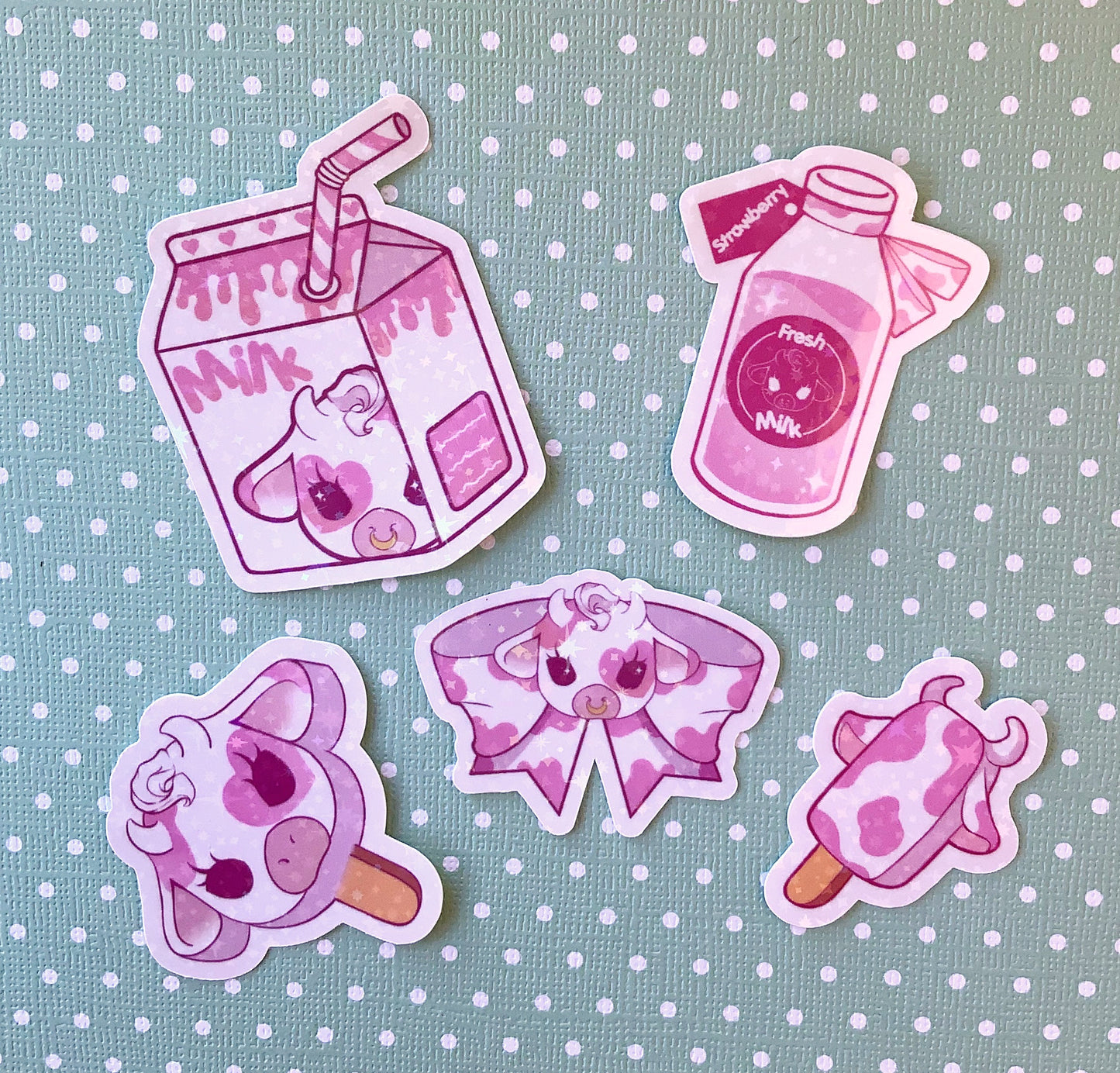 Moolisa vinyl sticker set of 5 laptop/decals available in 7 colors