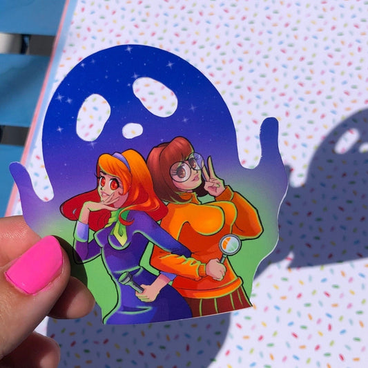 Scooby Doo Velma and Daphne vinyl sticker