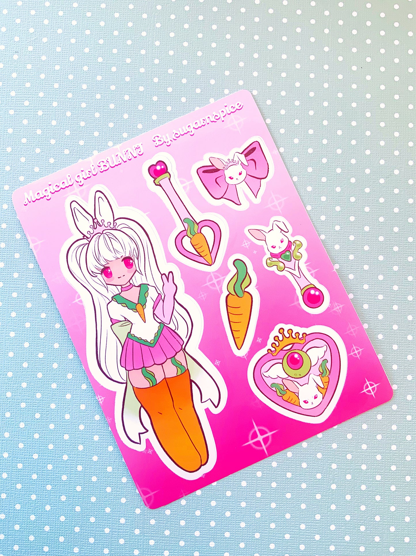 Magical Girl Bunni Sticker Sheet