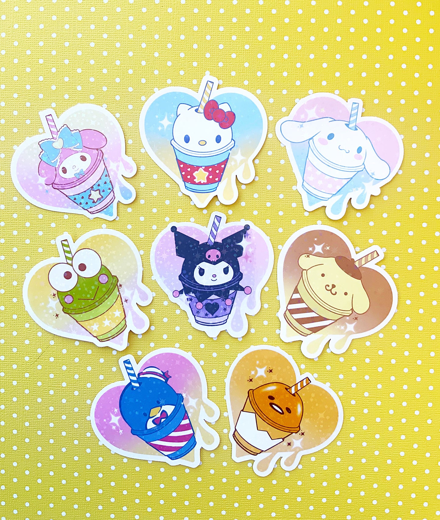 Sanrio Fraps vinyl sticker pack of 8