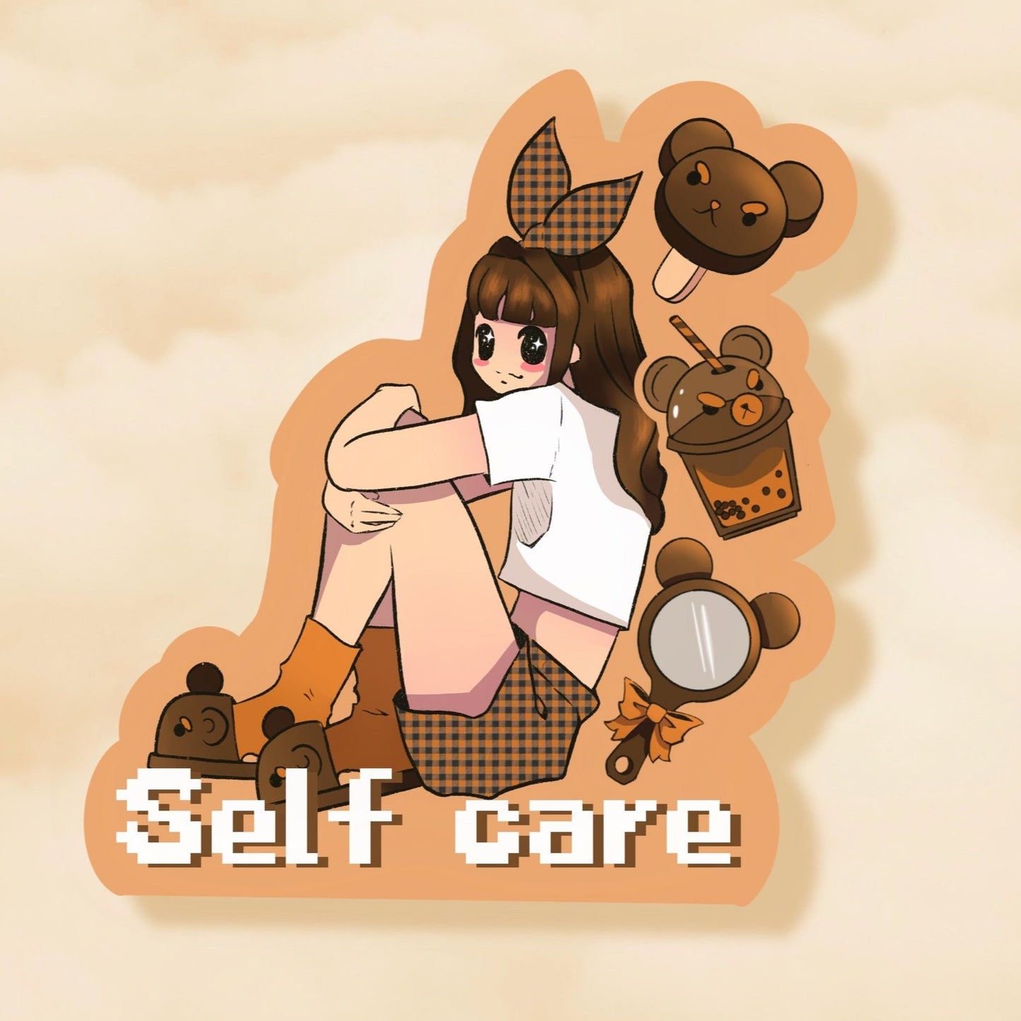 self care vinyl sticker