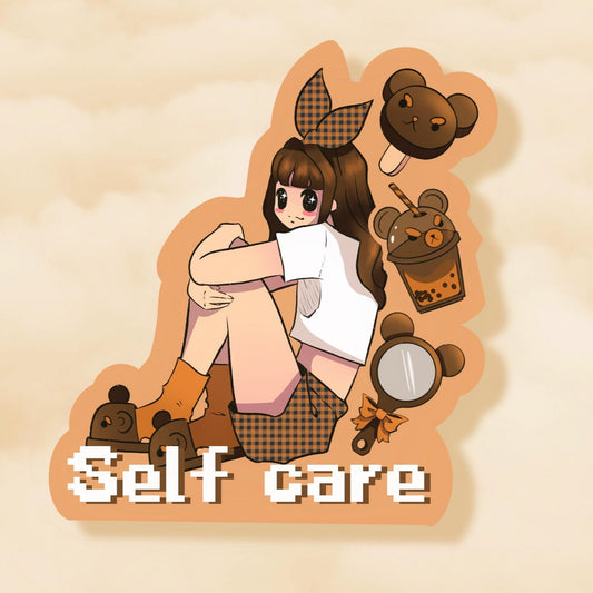 self care vinyl sticker