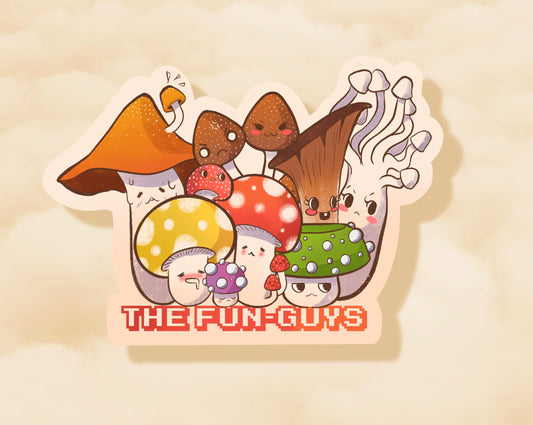 The Fun-guys vinyl sticker